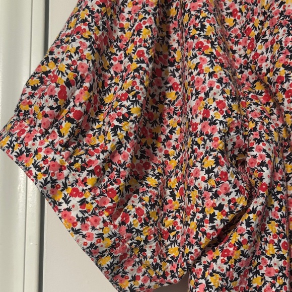 LOFT Floral Blouse - Pink and Yellow Spring Easter - Picture 4 of 7
